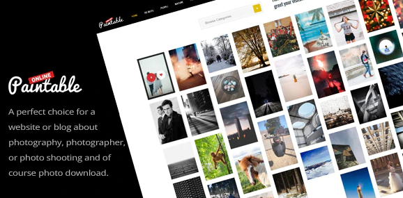 Paintable – Photography Photos Blog WordPress Theme