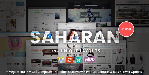 SAHARAN – Responsive WordPress Theme