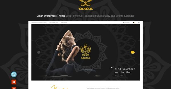 Tantra – A Yoga Studio and Fitness Club WordPress Theme
