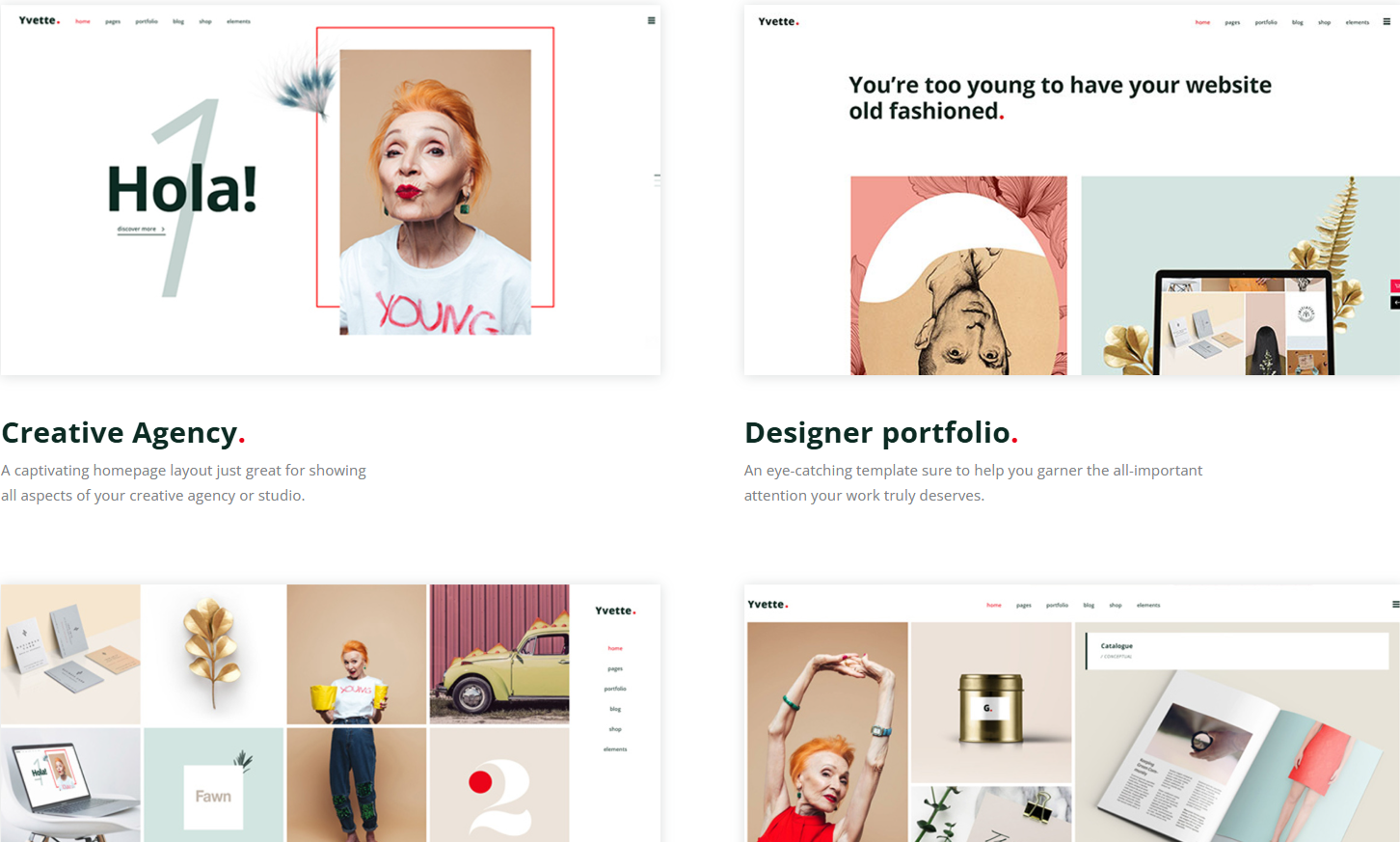 Yvette - Portfolio Wordpress Theme