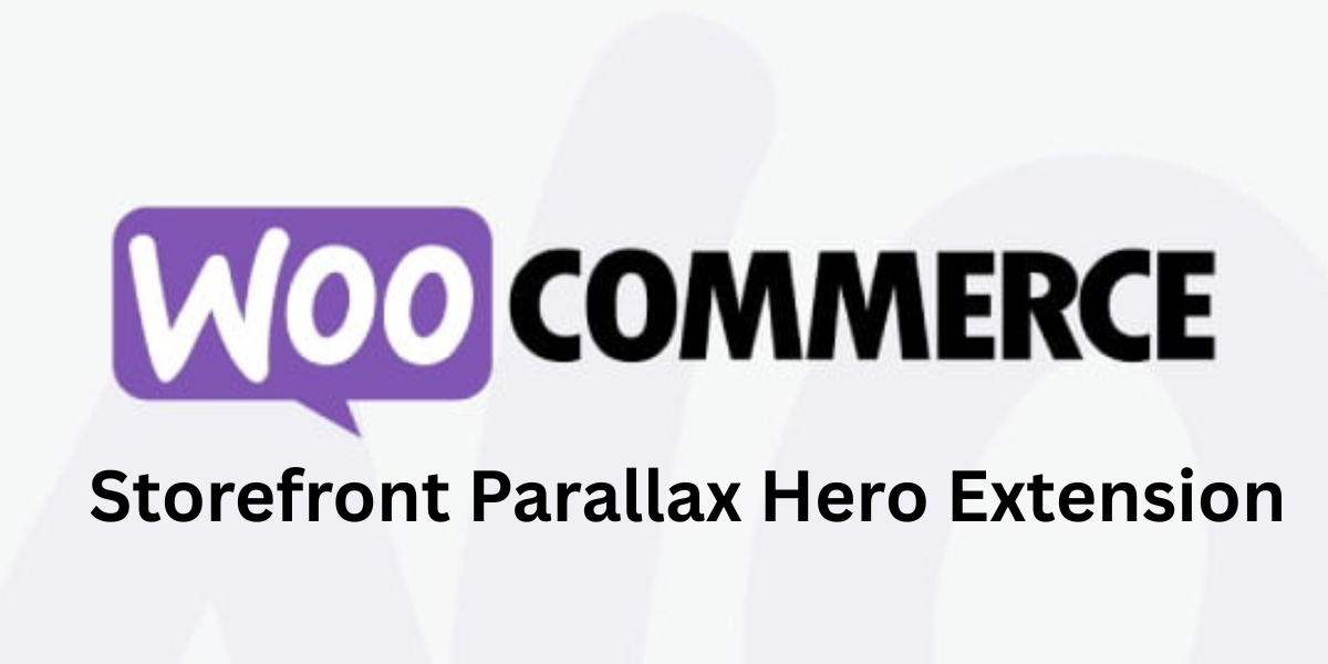 woocommerce Storefront Parallax Hero Extension
