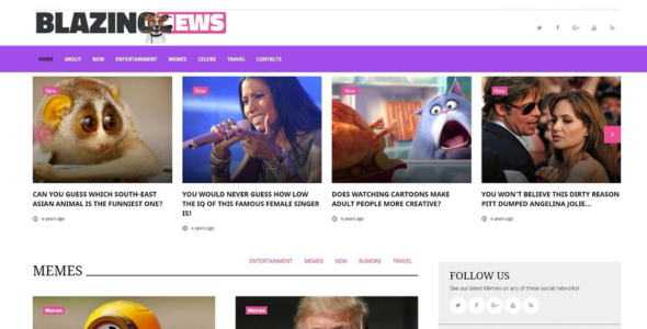 BlazingNews wordpress plugin
