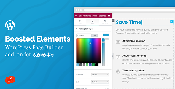 Boosted Elements WordPress Page Builder Add-on for Elementor