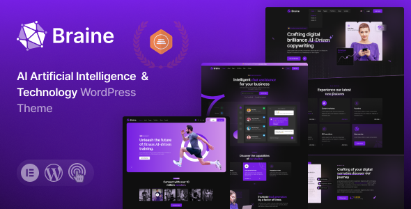 Braine Digital AI WordPress Theme for WooCommerce
