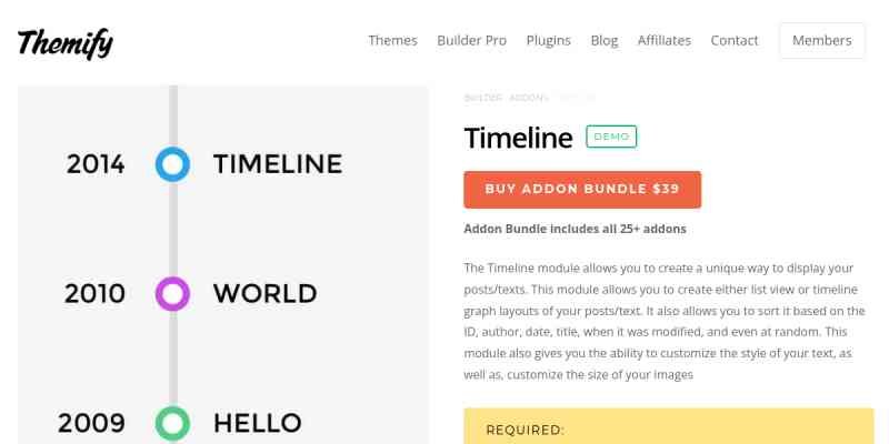 Builder Timeline