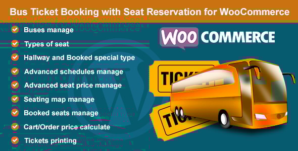 Bus Ticket Booking and Seat Reservation for WooCommerce