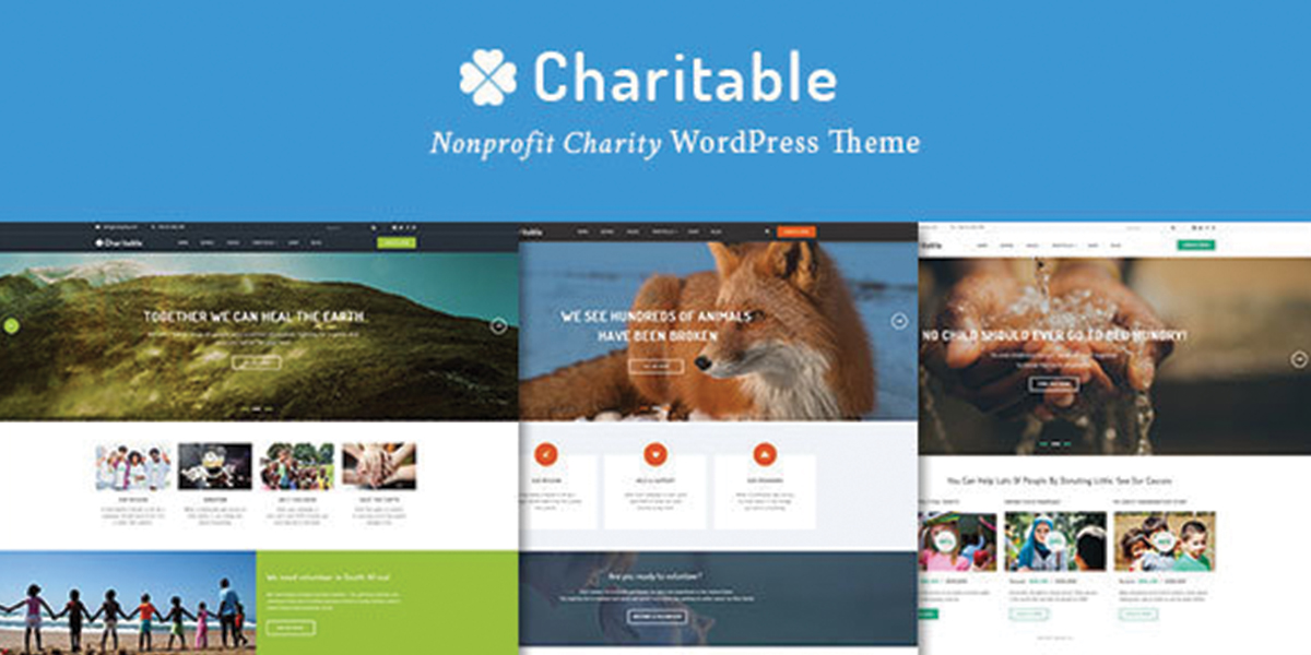 Charitable - Charity Nonprofit Organization WordPress Theme