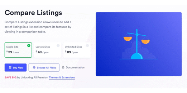 Directorist – Compare Listing
