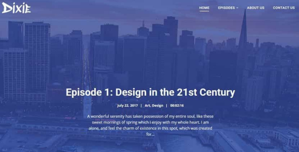 Dixie Podcasting WordPress Theme