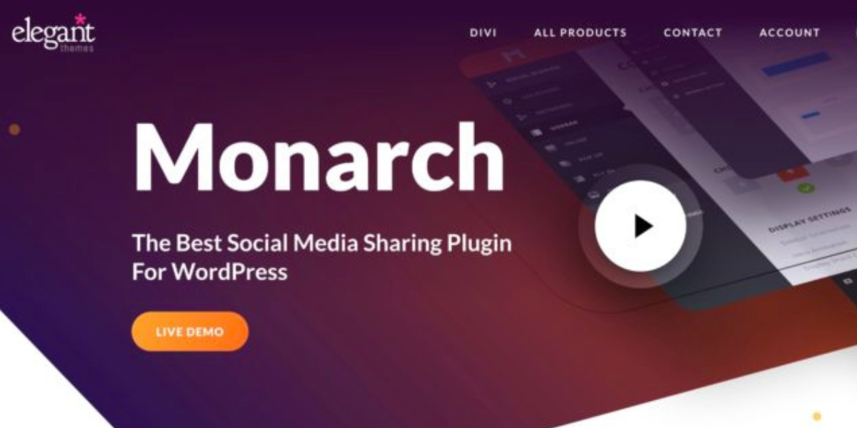 Elegant Themes Monarch Social Media Sharing