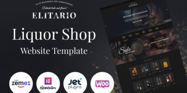 Elitario – Liquor Store WooCommerce Theme