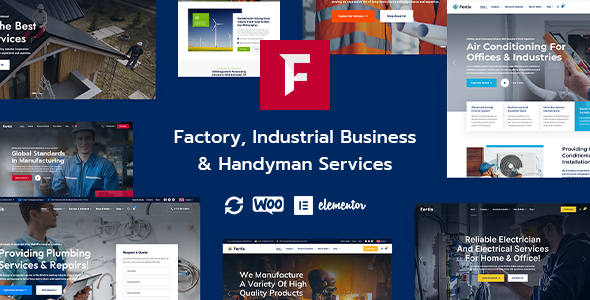 Fortis – Factory Industrial Business & Handyman Services WordPress Theme