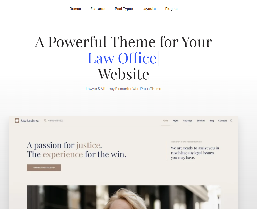 Legal Business Attorney & Lawyer WordPress Theme