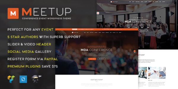 Meetup – Conference Event WordPress Theme