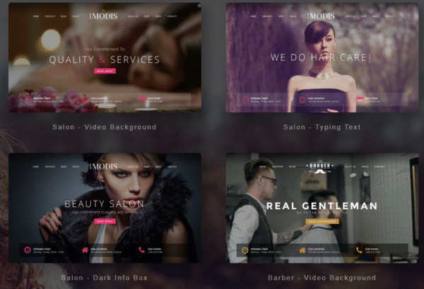 Modis Salon and Barber WordPress Theme