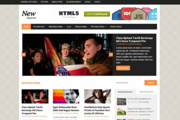 MyThemeShop Newsmag WordPress Theme