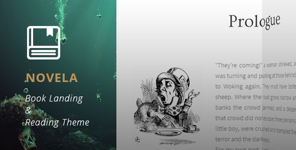 Novela – Book Landing and Reading WordPress Theme