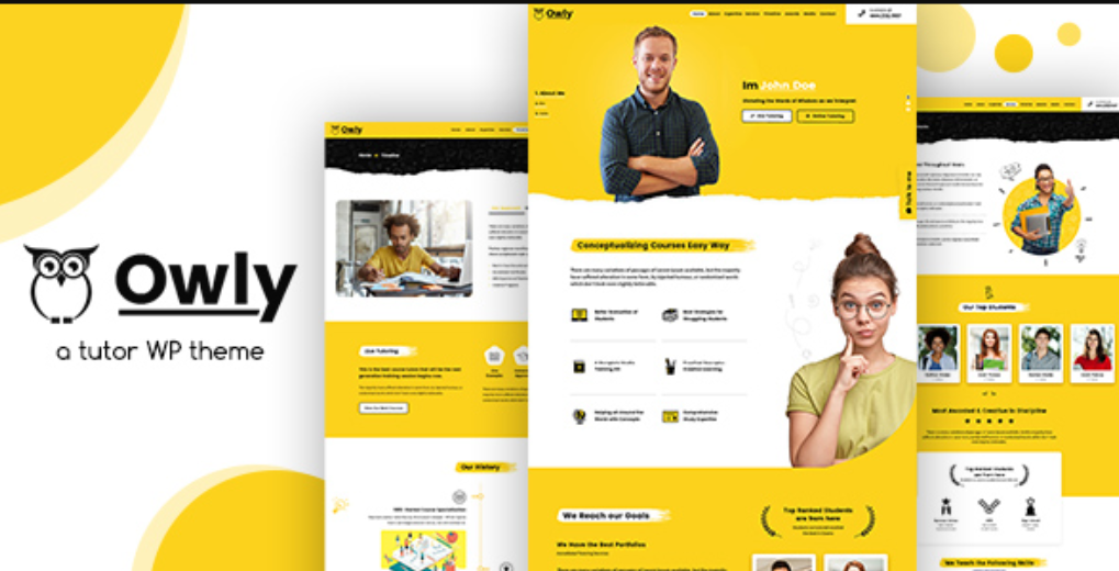 Owly Tutoring & eLearning WP Theme