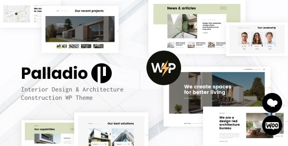 Palladio Interior Design and Architecture WordPress Theme