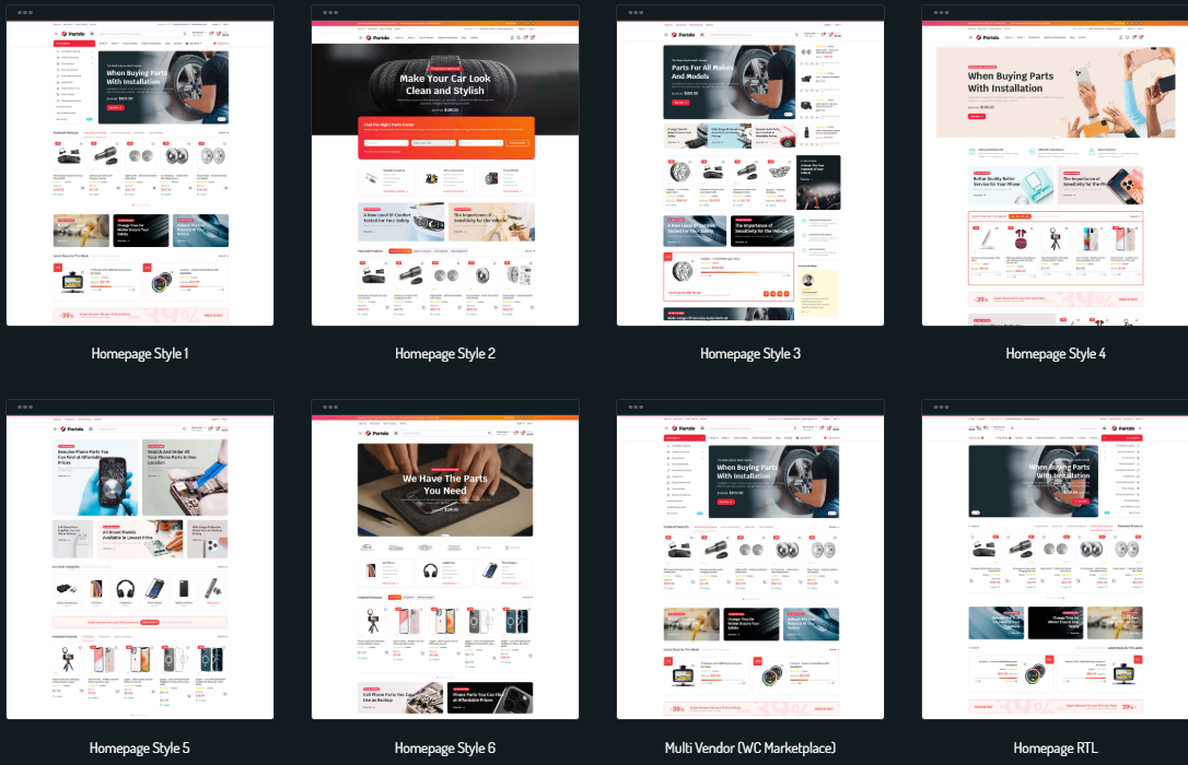 Partdo – Auto Parts and Tools Shop WooCommerce Theme