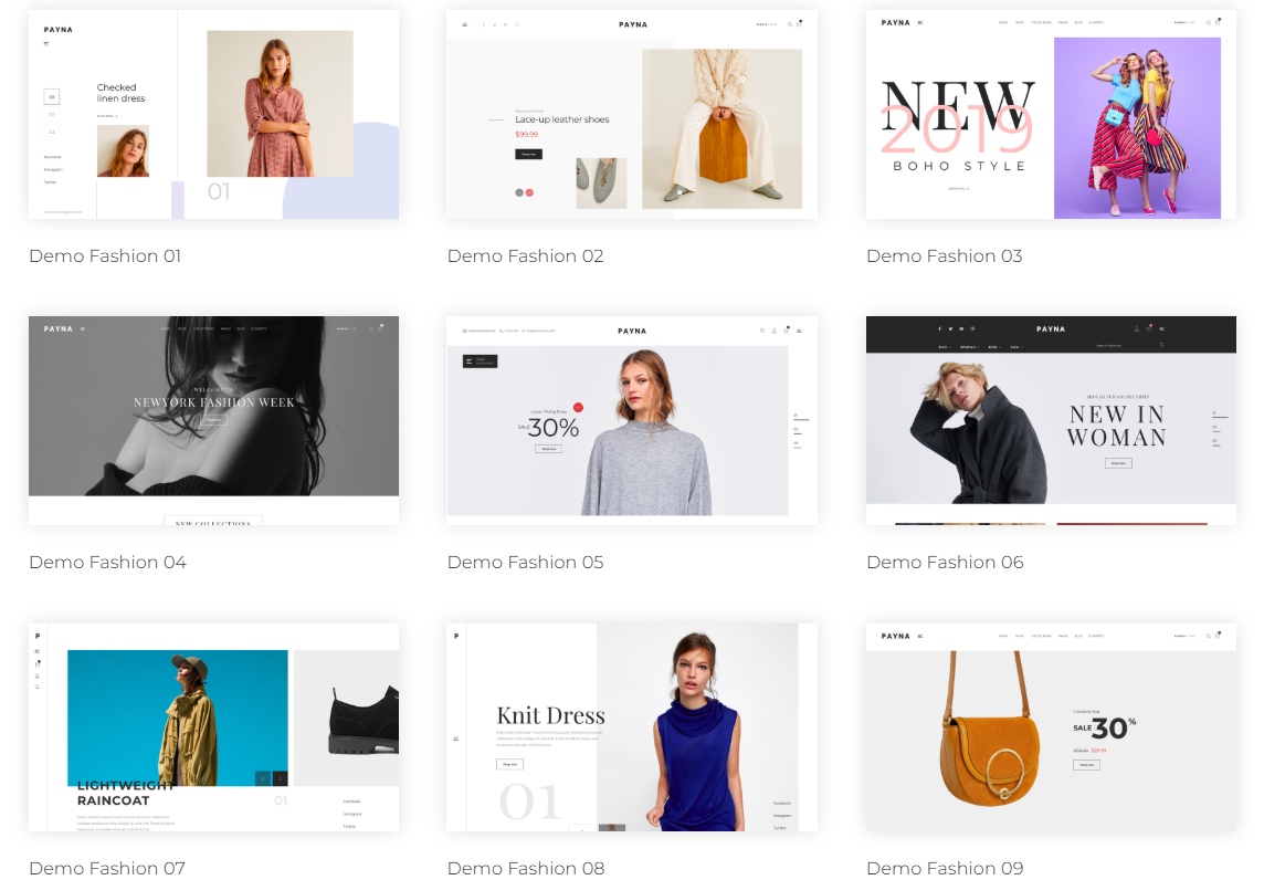 Payna Clean, Minimal WooCommerce Theme