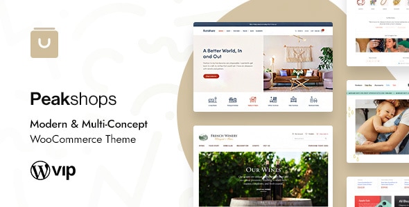 PeakShops – Modern and Multi-Concept WooCommerce Theme
