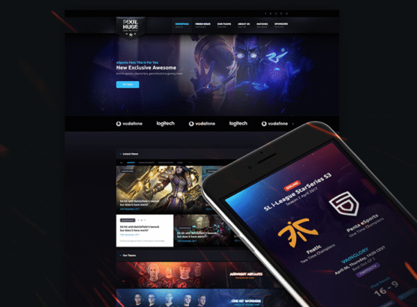 PixieHuge – eSports Gaming Theme For Clans & Organizations