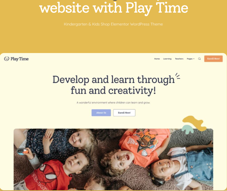 Play Time – Day Care & Kindergarten WordPress Theme