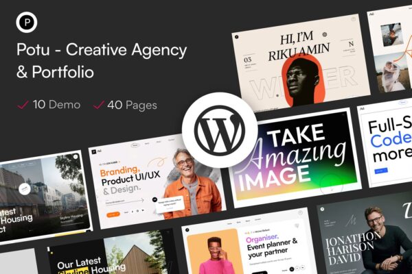 Potu – Creative Agency and Portfolio WordPress Theme