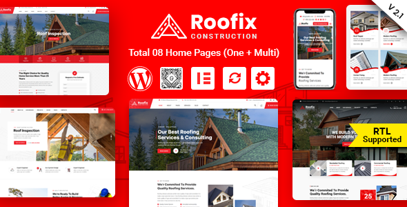 Roofix – Roofing Services WordPress Theme