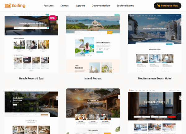 Sailing Hotel Hotel WordPress Theme