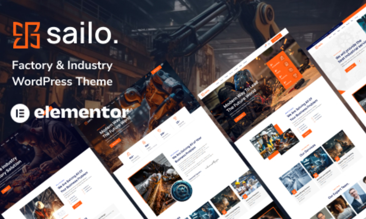 Sailo – Factory and Industry WordPress Theme