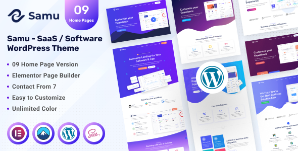 Samu – SaaS Software WordPress Theme