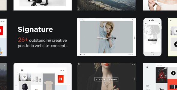 Signature Theme GPL Multi Purpose Many Concept Creative Portfolio WordPress Theme