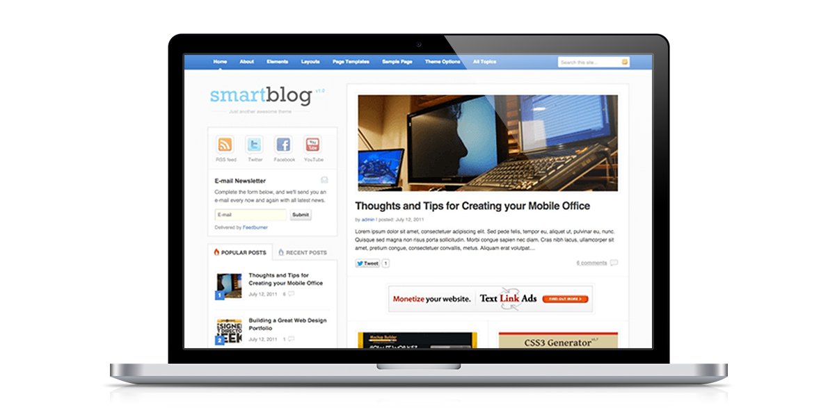 Smartblog WordPress theme