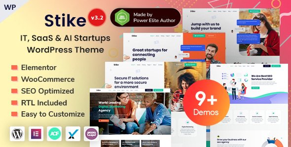 Stike – Technology & SEO IT Startup WordPress Theme