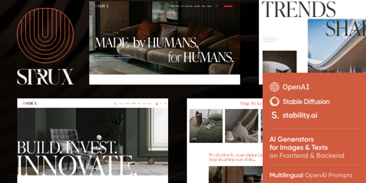 Strux – Architecture & Interior Design WordPress Theme
