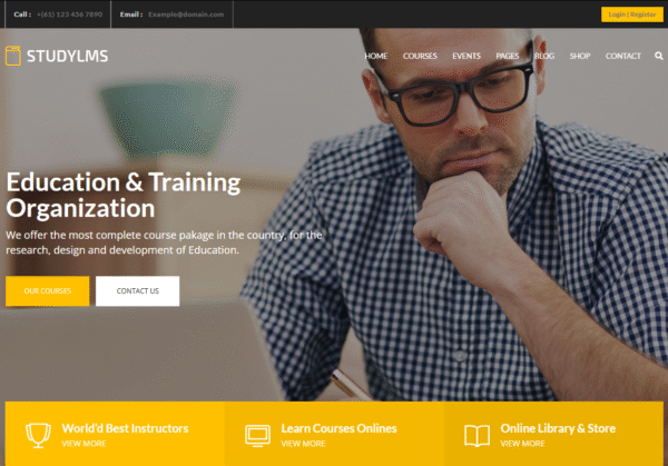 Studylms – Education LMS & Courses WordPress Theme