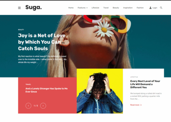 Suga – Magazine and Newspaper WordPress Theme