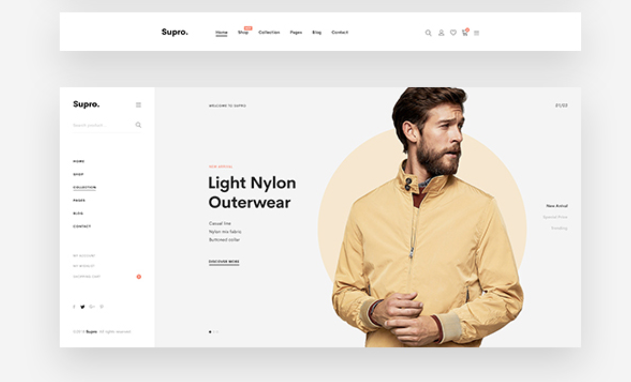 Supro – Minimalist AJAX WooCommerce WordPress Theme