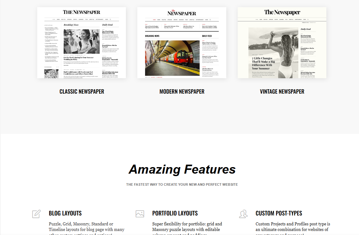 The Newspaper – Magazine Editorial WordPress Theme