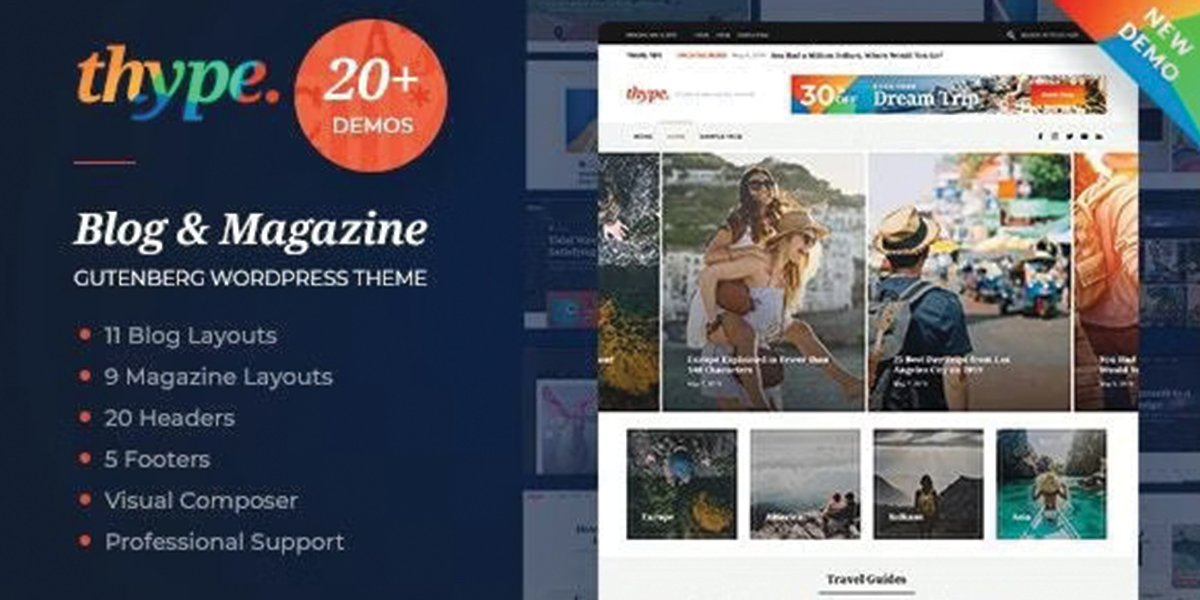 Thype – Personal Blog WordPress Theme