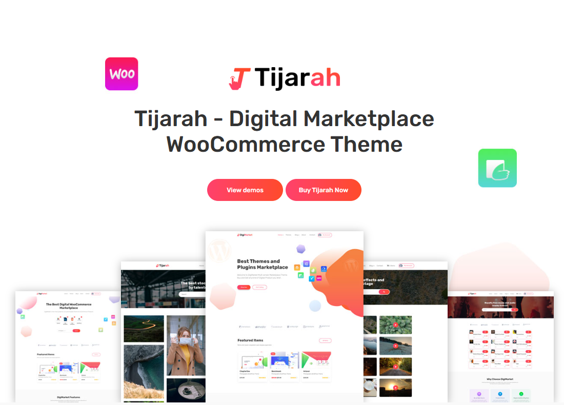 Tijarah Digital Marketplace WooCommerce Theme