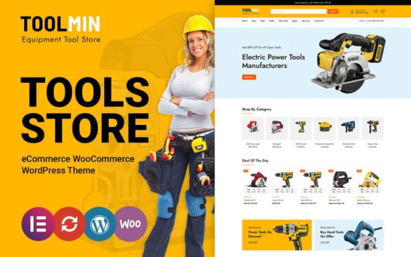 ToolMin – Power Equipment Tools WooCommerce Theme