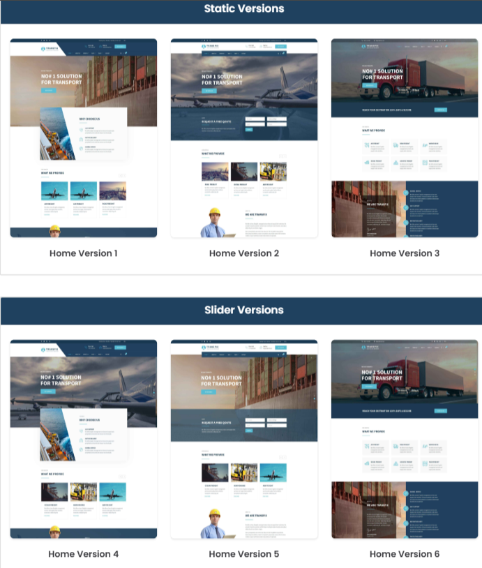Transpix – Logistics Warehouse WordPress Theme