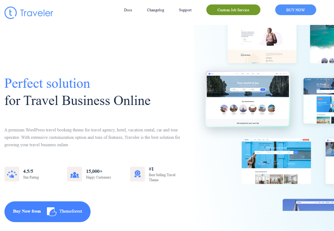 Traveler – Travel Booking WordPress Theme