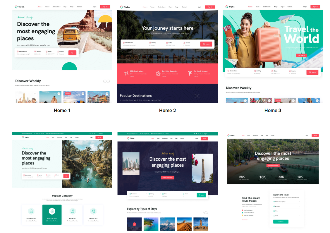 Tripgo Tour Booking WordPress Theme