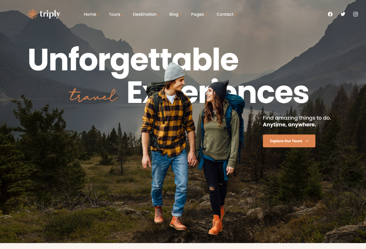 Triply Tour Booking WordPress Theme