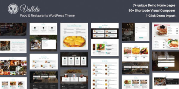 Valleta - Food and Restaurants WordPress Theme