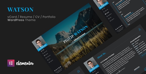 Watson – Resume WordPress Theme